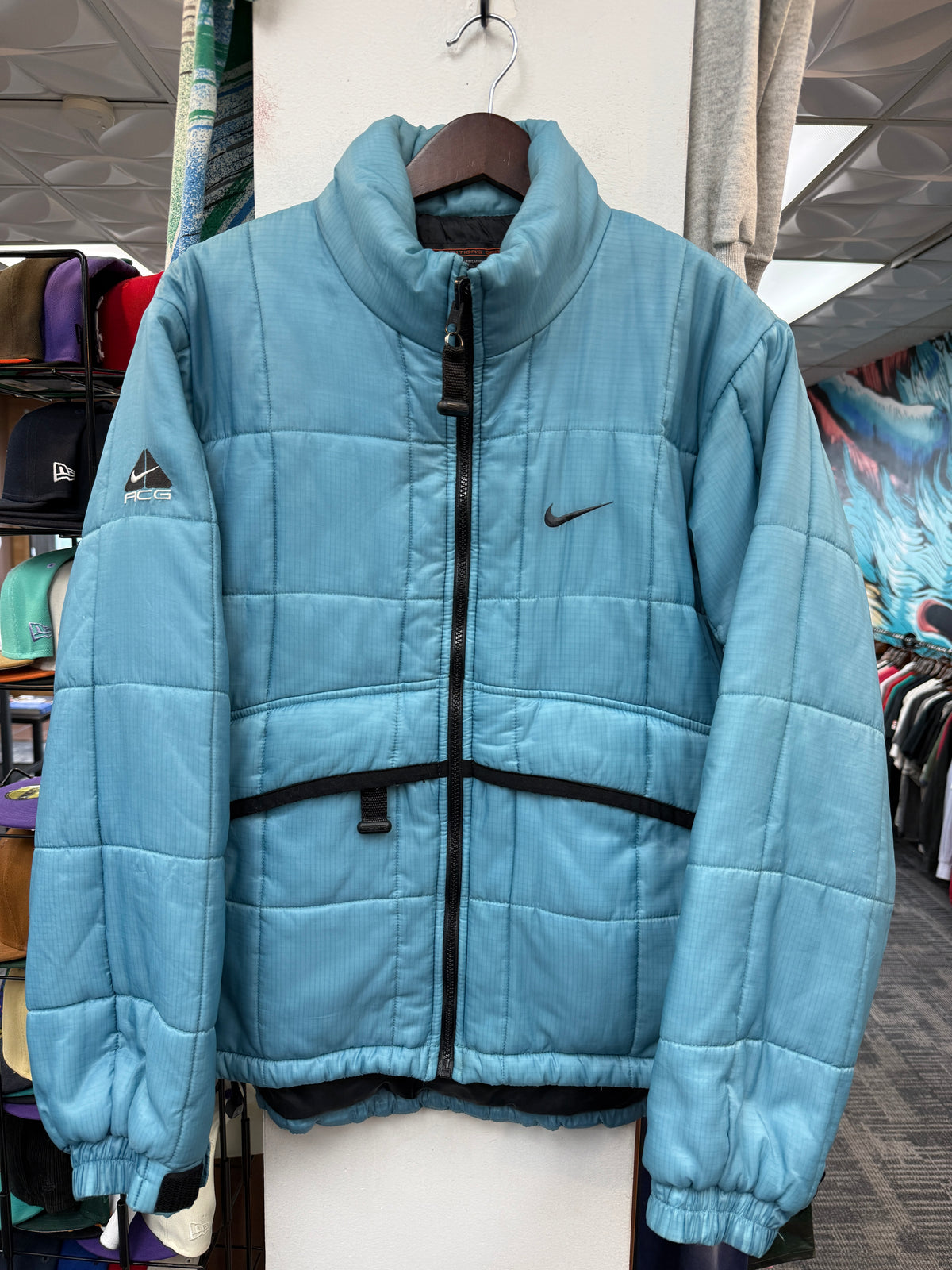 Vintage Nike ACG UNC Blue Puffer Jacket