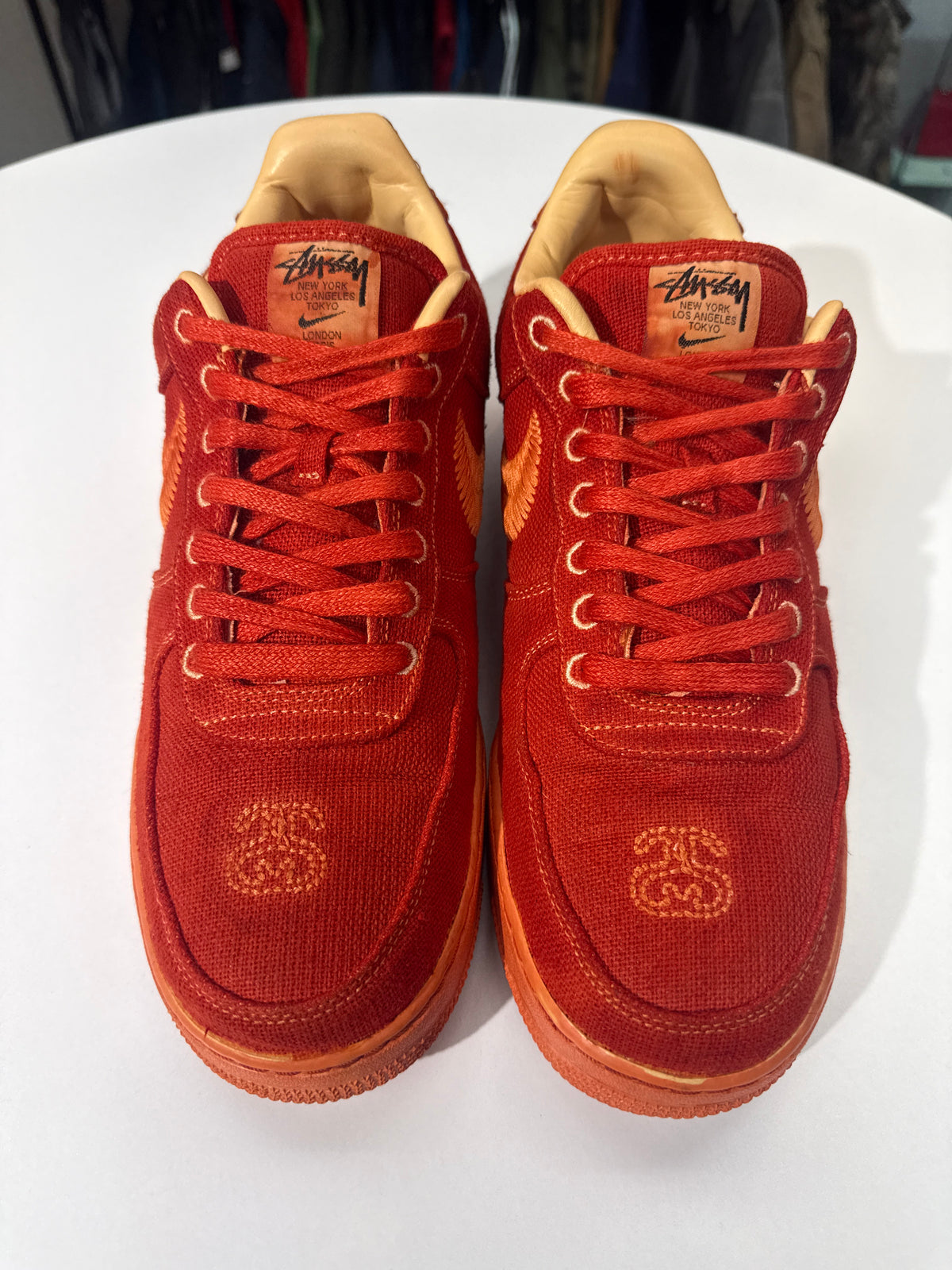 Preowned Nike x Stussy AF1 Dyed Fossil