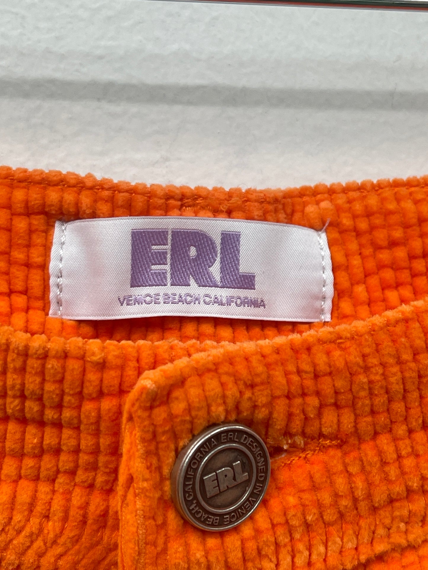 ERL Corduroy Orange Shorts