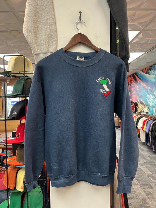 Vintage Little Italy Navy Crewneck