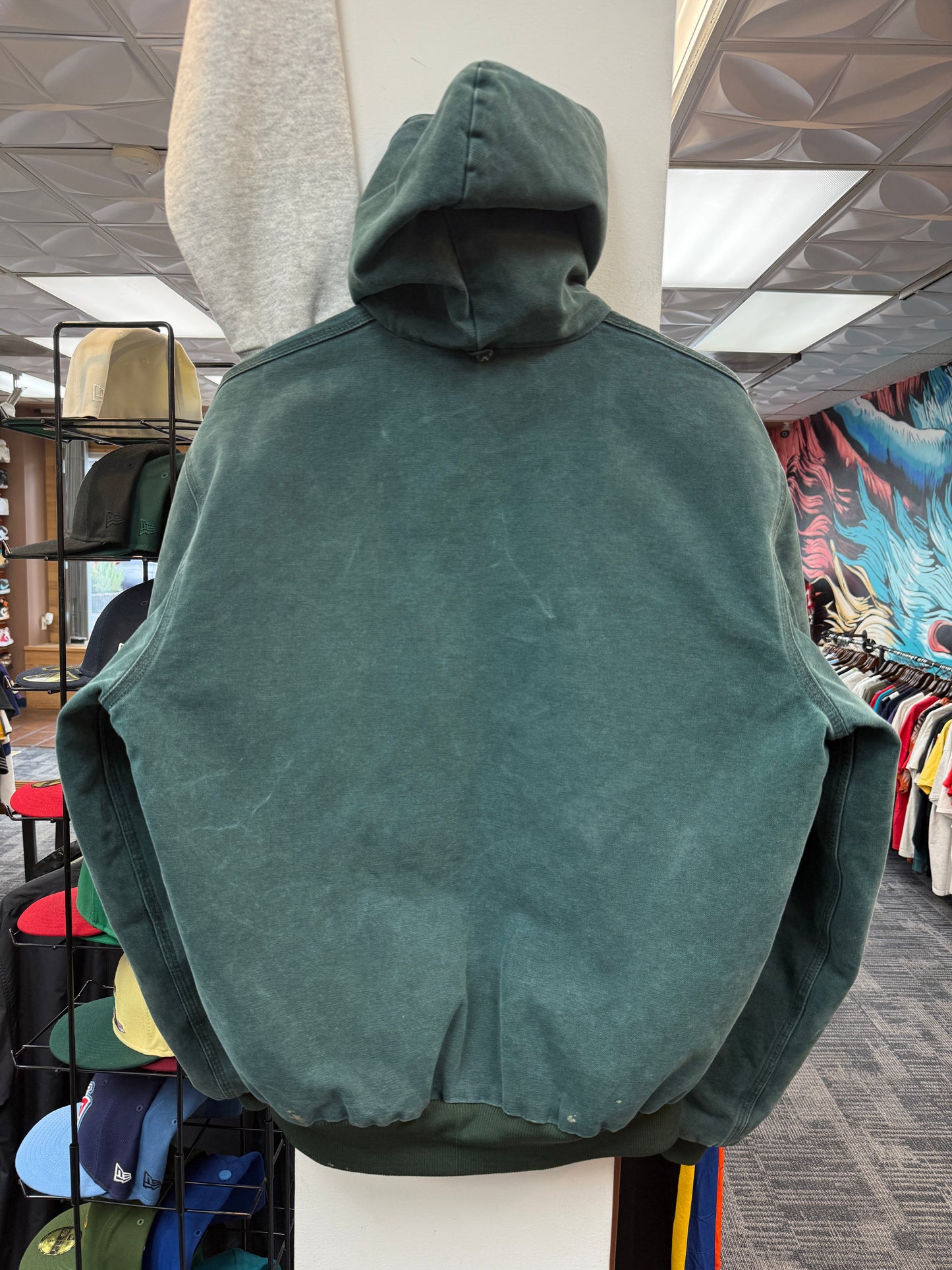 Vintage Hunter Green Carhartt Hooded Jacket