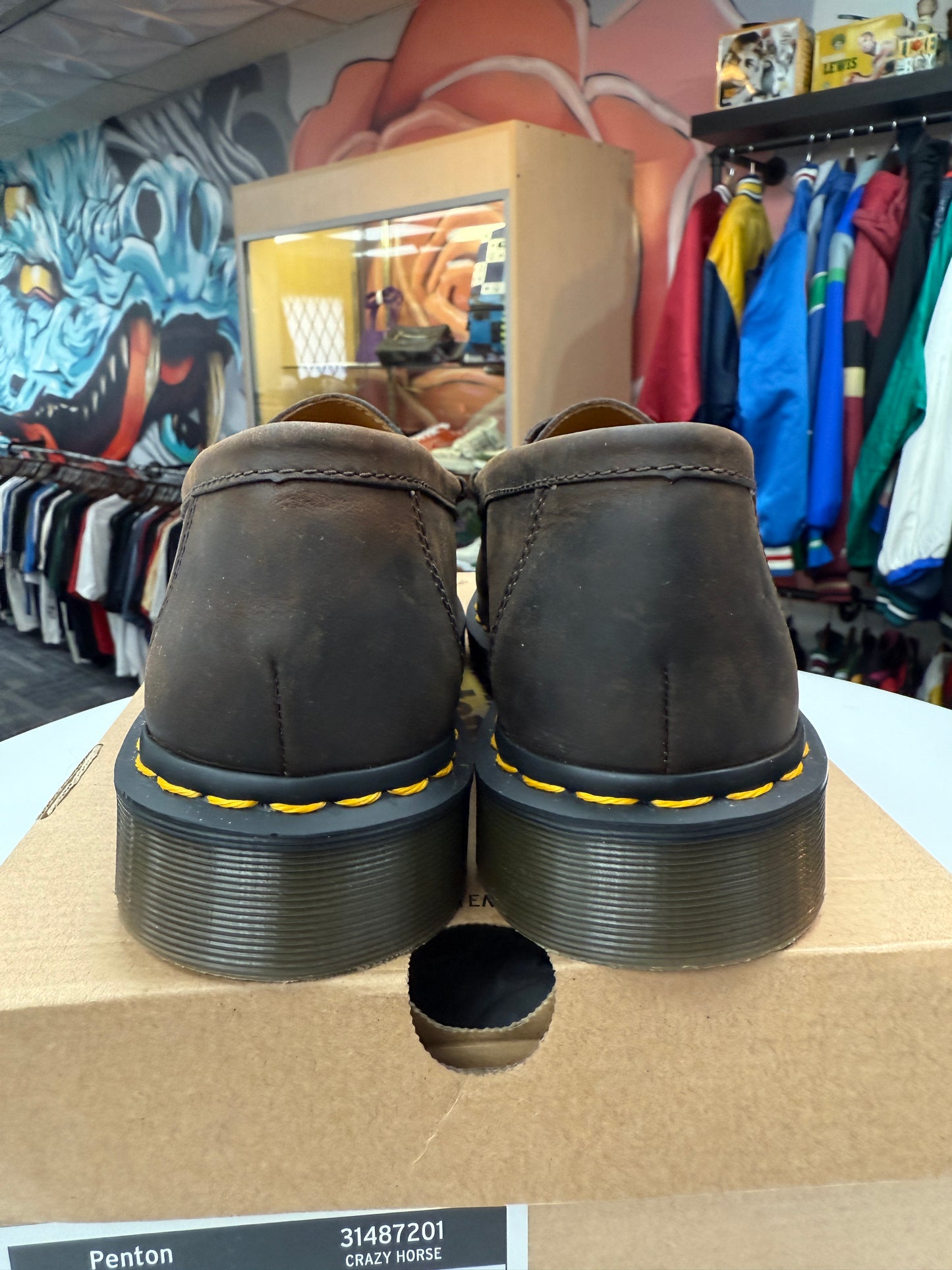 Preowned Crazy Horse Leather Dr. Marten Loafers