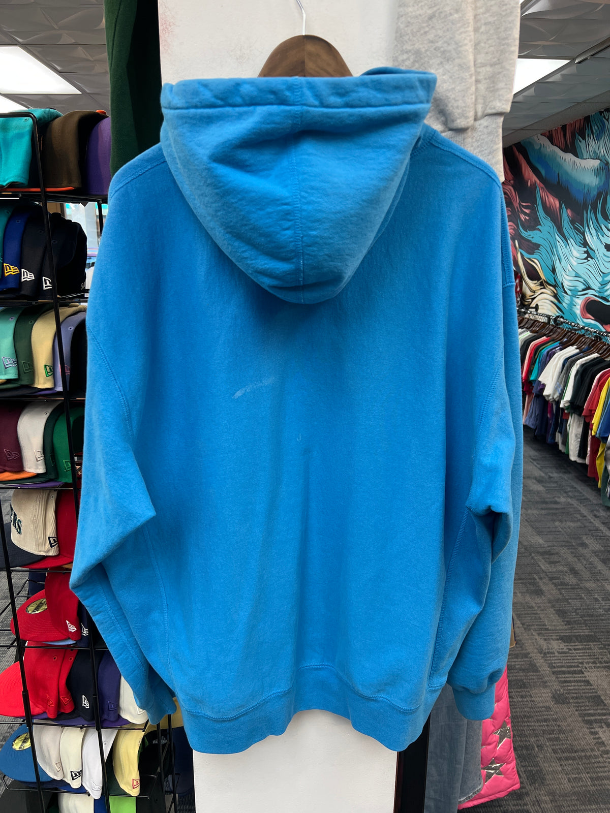 Supreme Box Logo Hoodie Cyan FW25