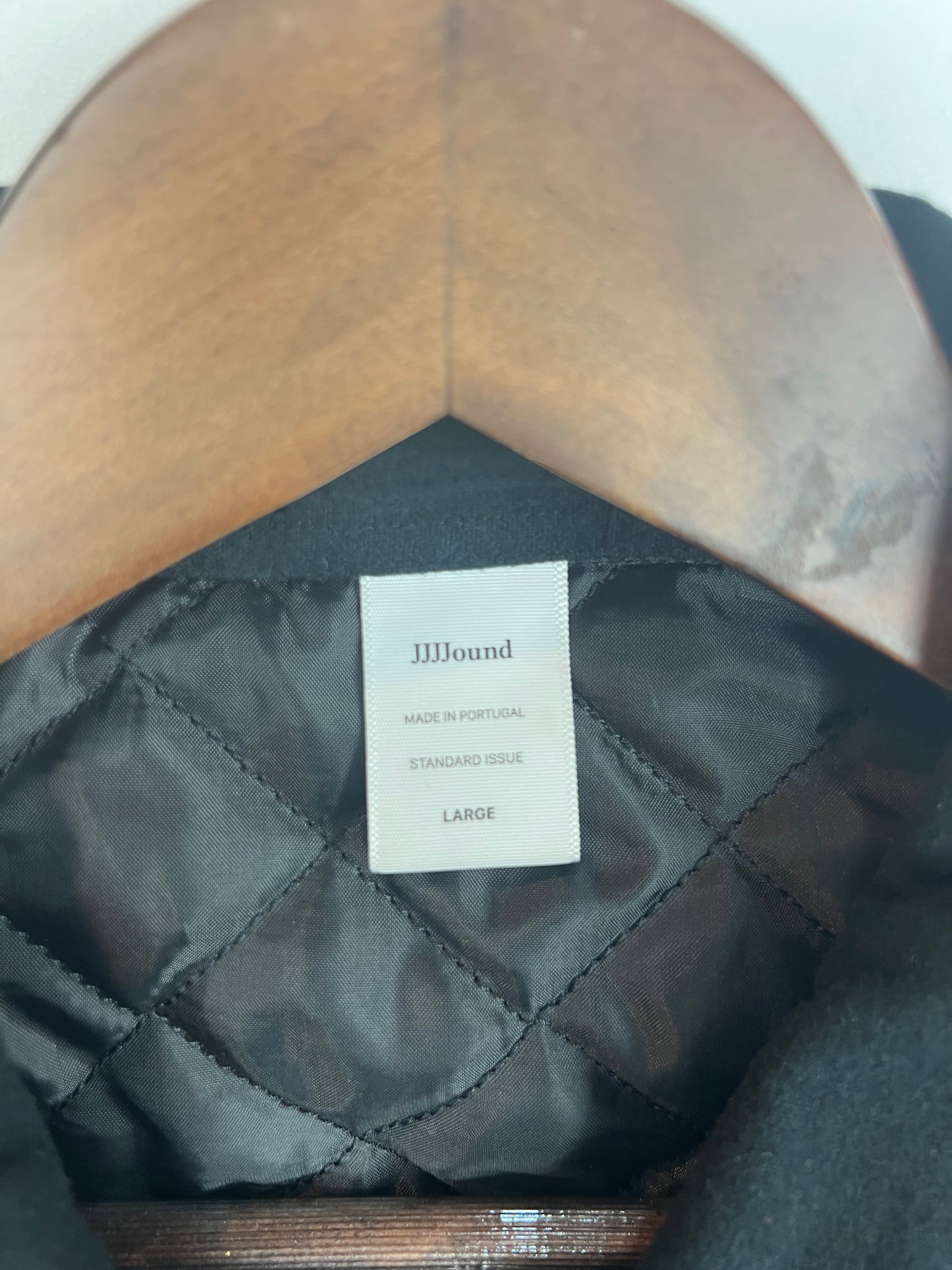 JJJJound Black Quilted Flannel Jacket