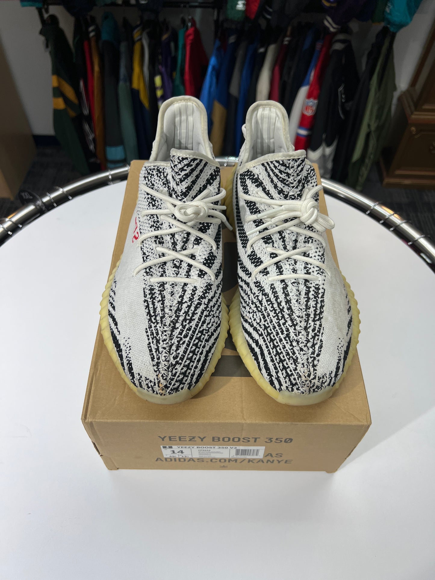 Preowned Adidas Yeezy Boost 350 V2 Zebra