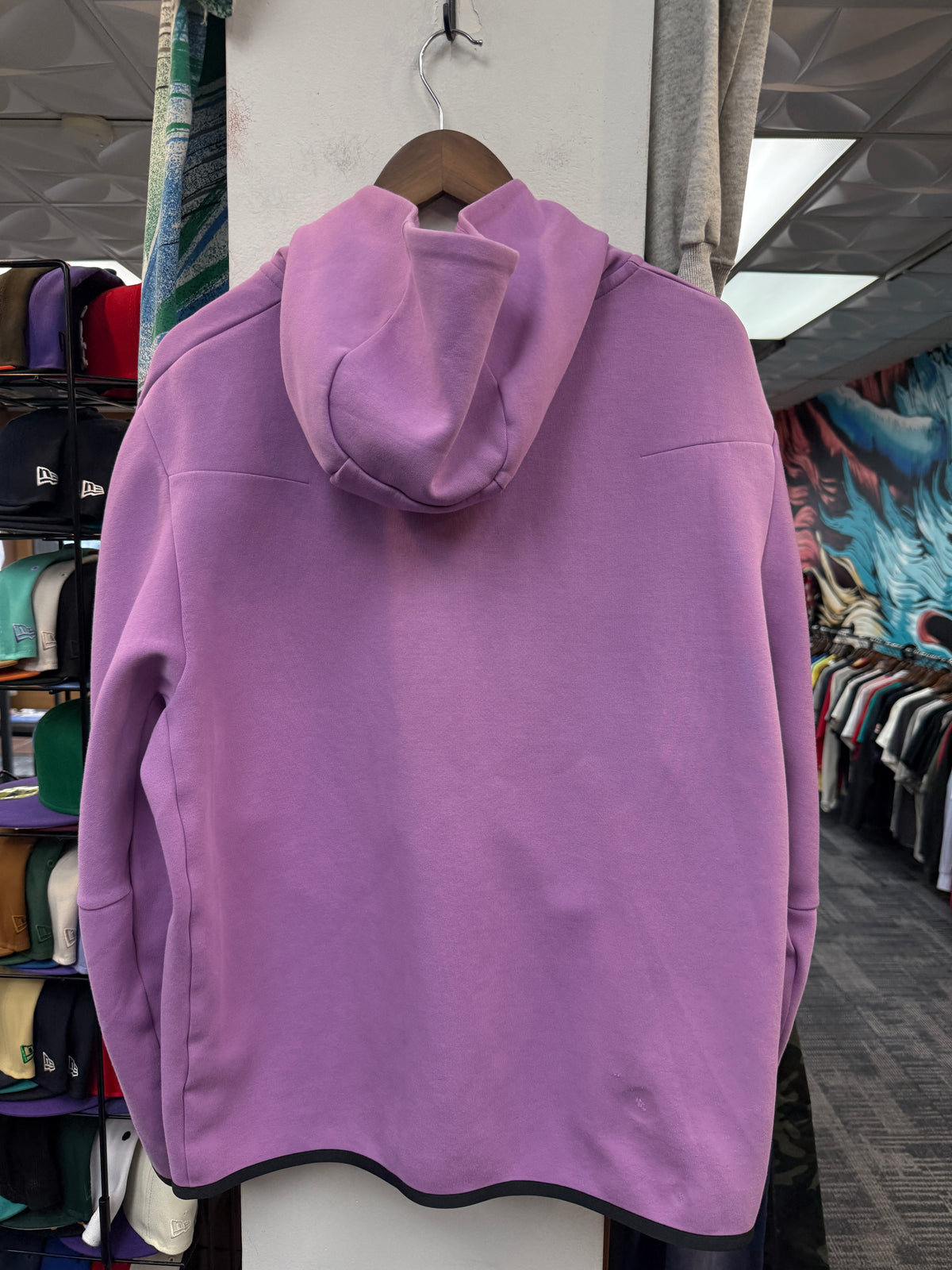Nike Purple Tech Fleece Zip Hoodie