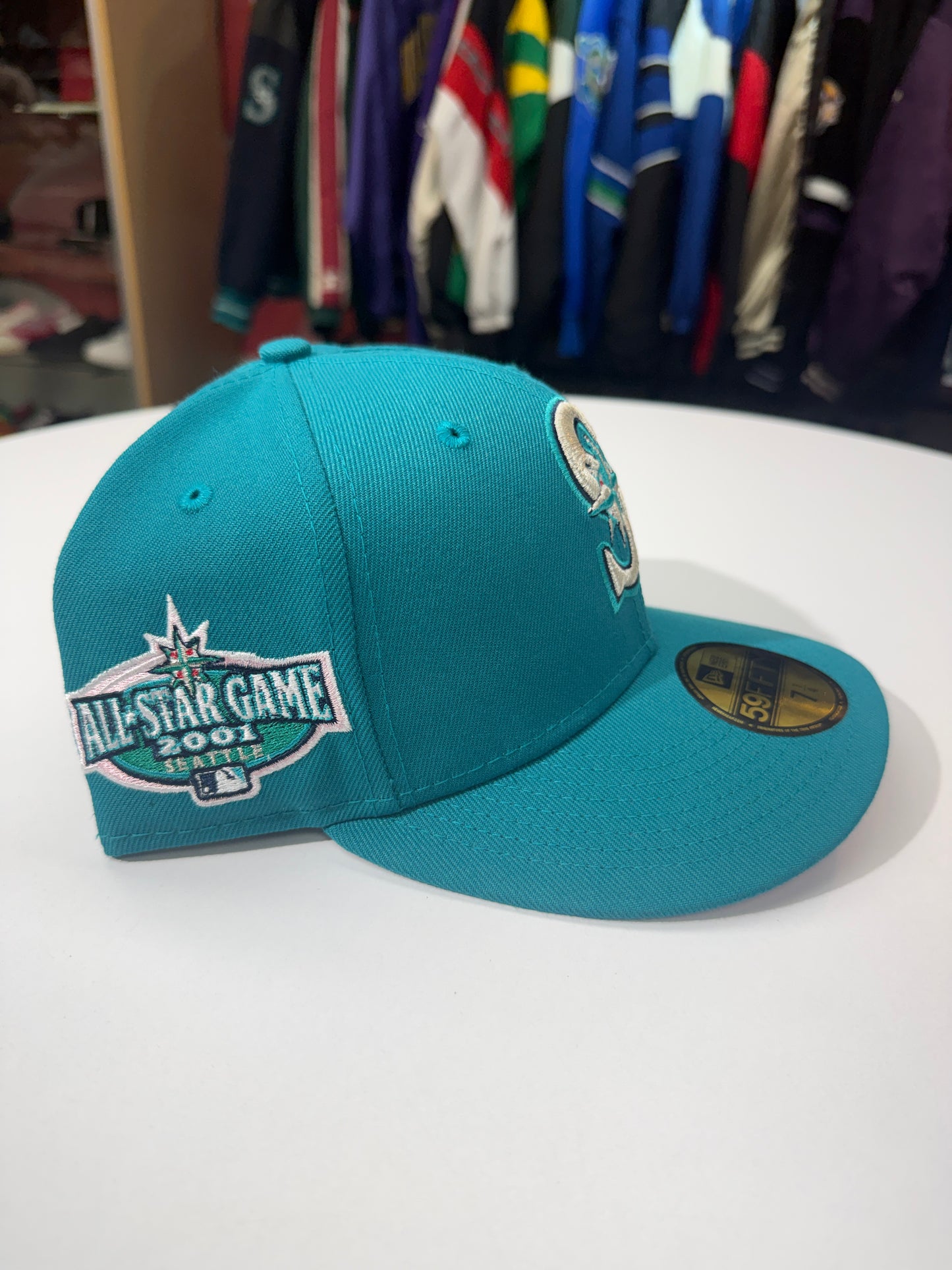 Seattle Mariners Teal/Pink Fitted