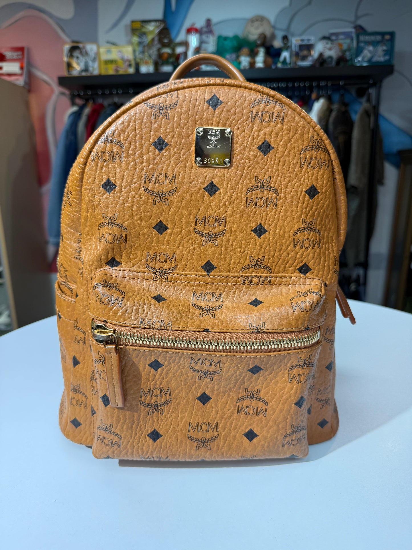 MCM Small Stark Visetos Backpack