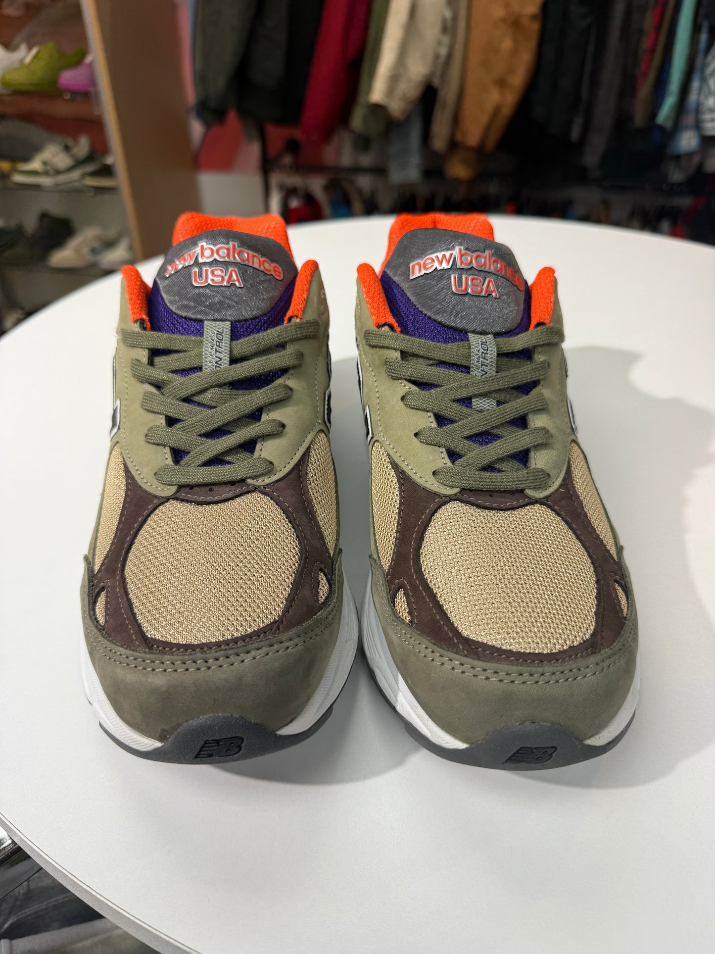 New Teddy Santis Khaki/Orange  New Balance 990V3