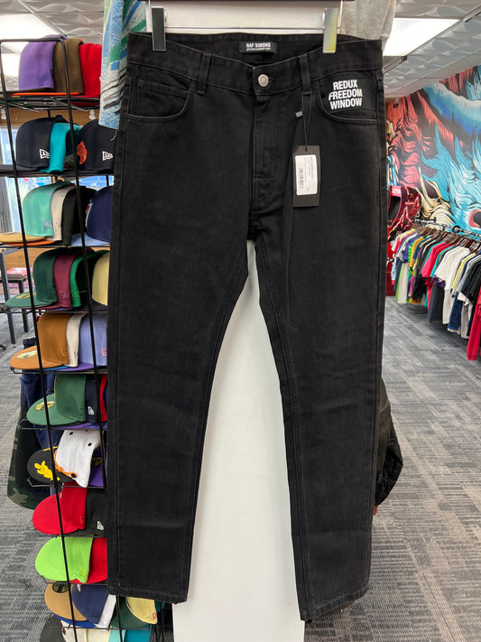 Raf Simons SS21 Black Redux Freedom Window Jeans
