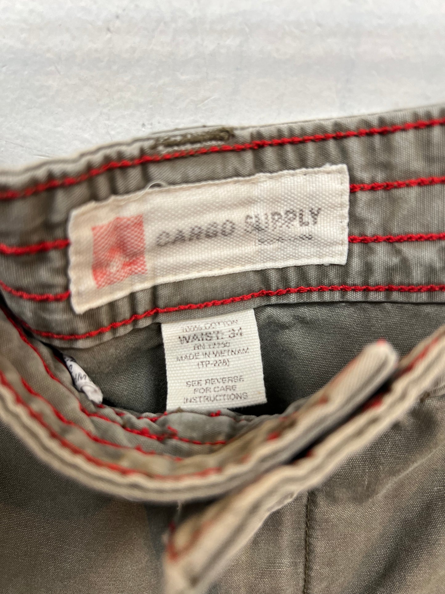Cargo Supply Khaki Cargo Shorts