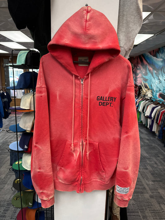 Gallery Dept Sun Faded English Zip Up Hoodie