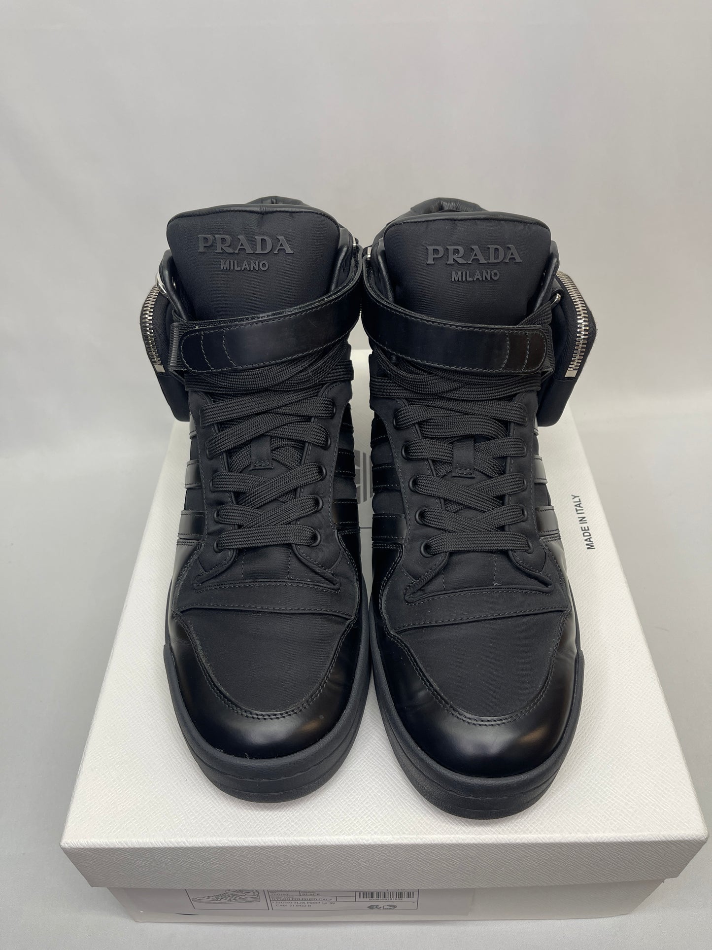 Preowned Prada Adidas Re-Nylon Forum High