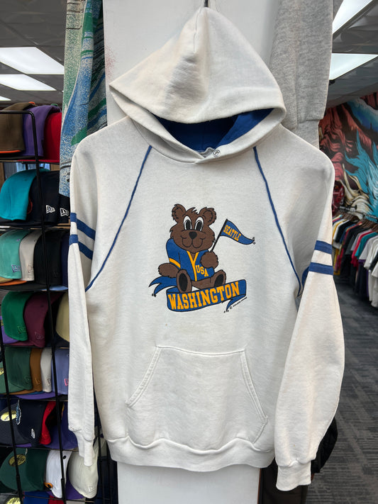 Vintage 90s Seattle Washington Bear Hoodie