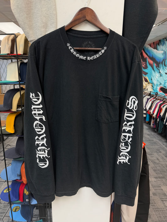 Chrome Hearts Neck Logo Longsleeve