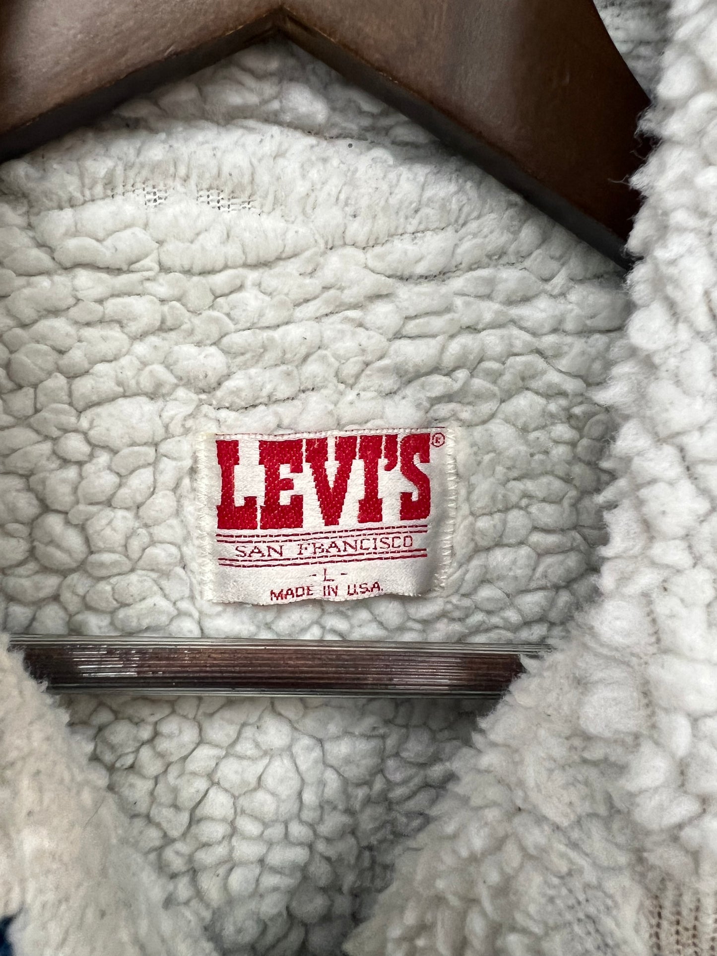Vintage Levi’s Sherpa Denim Trucker Jacket