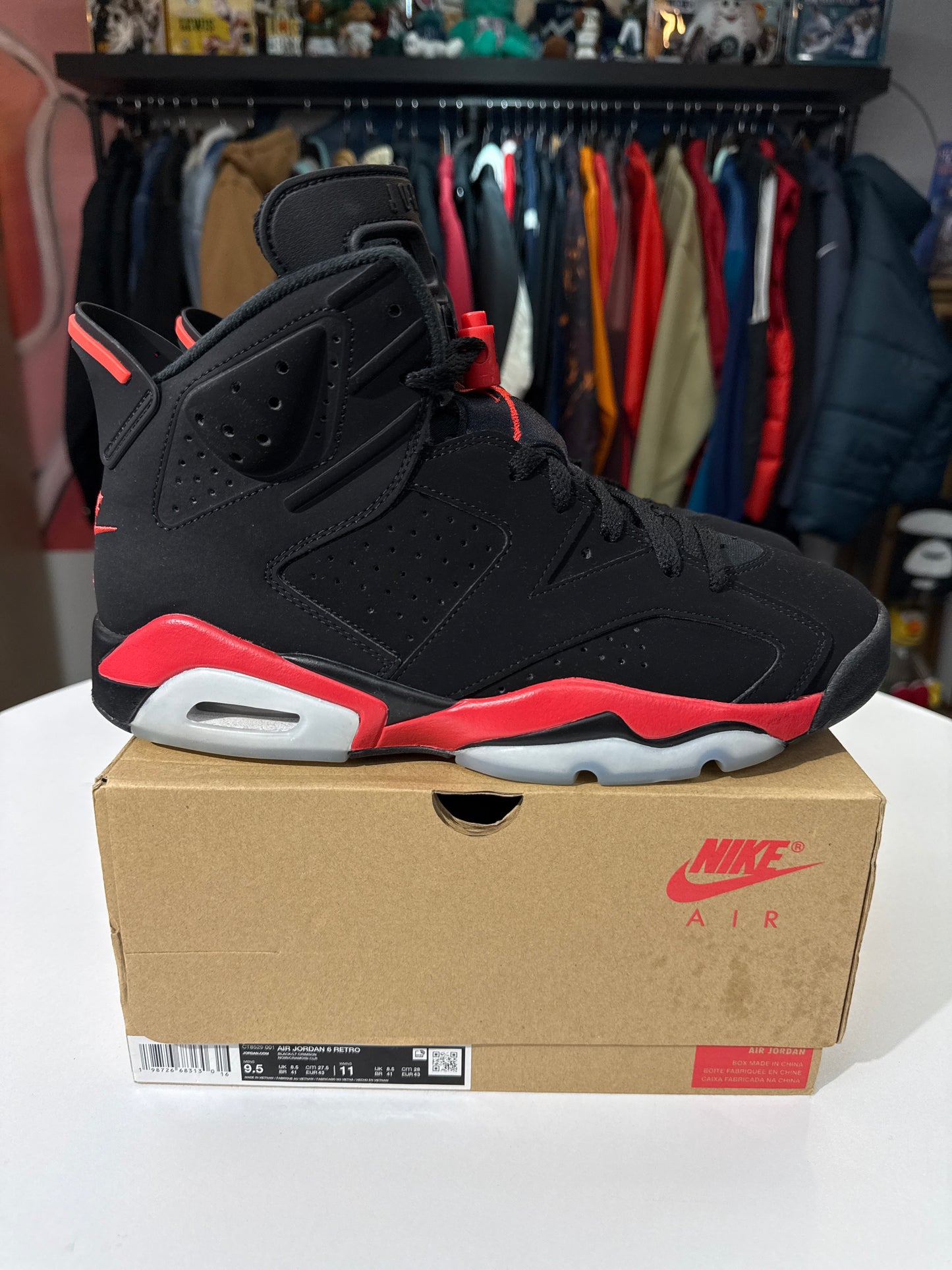 Preowned Jordan 6 Infrared Salesman