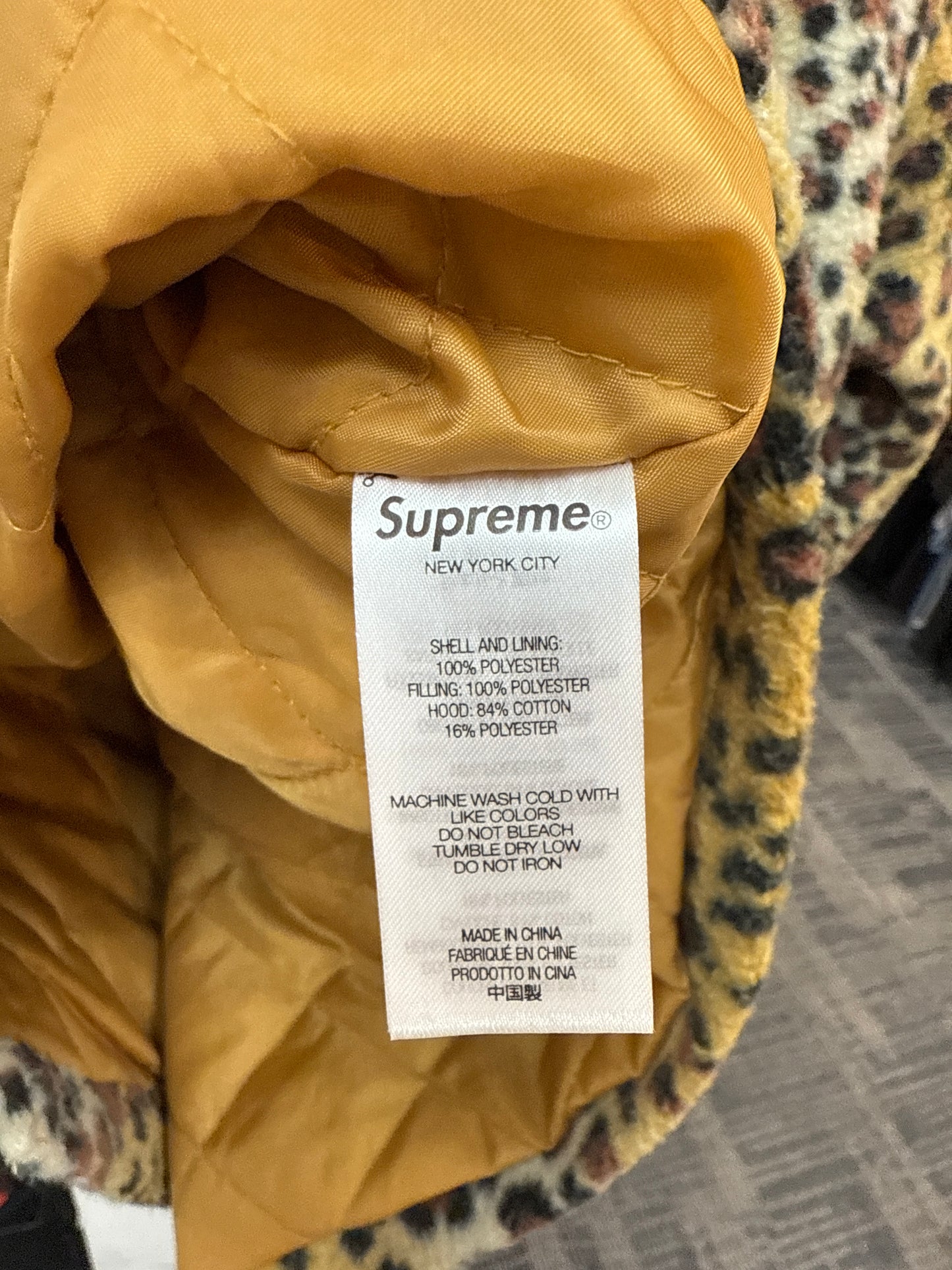 Supreme Brown Leopard Fleece Zip Up