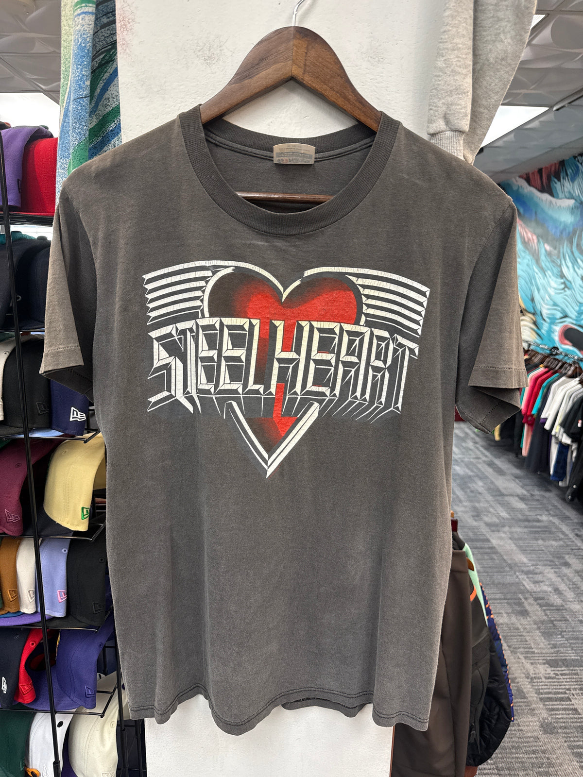 Vintage Steel Heart Band Tee