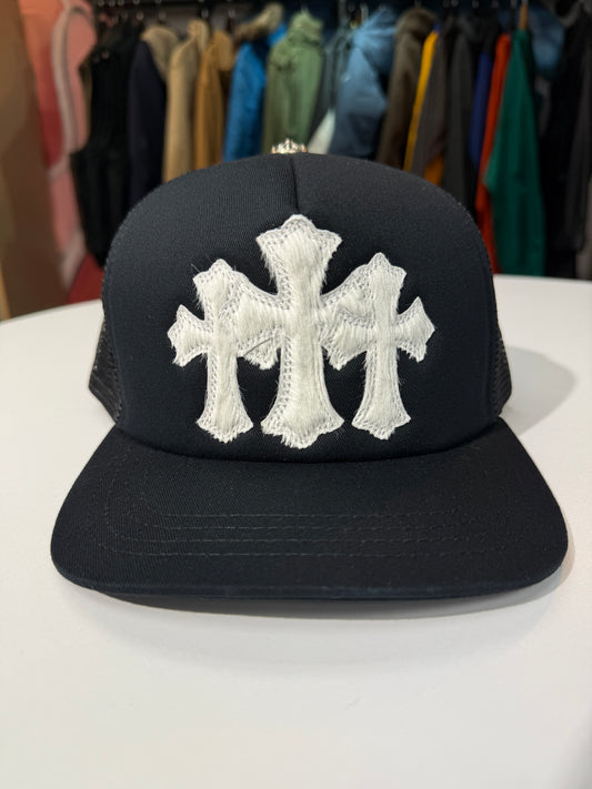 New Chrome Hearts Pony Hair Cemetery Trucker Hat