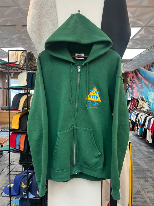 Vintage Top Kite Green Zip Up