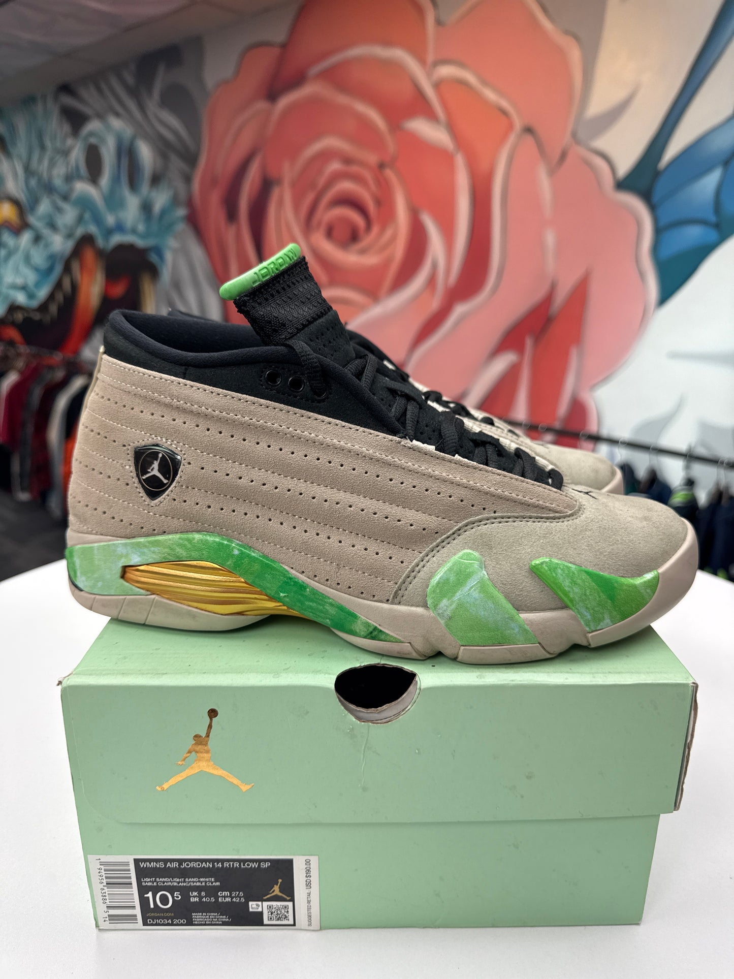 Preowned Jordan 14 Aleali May Fortune