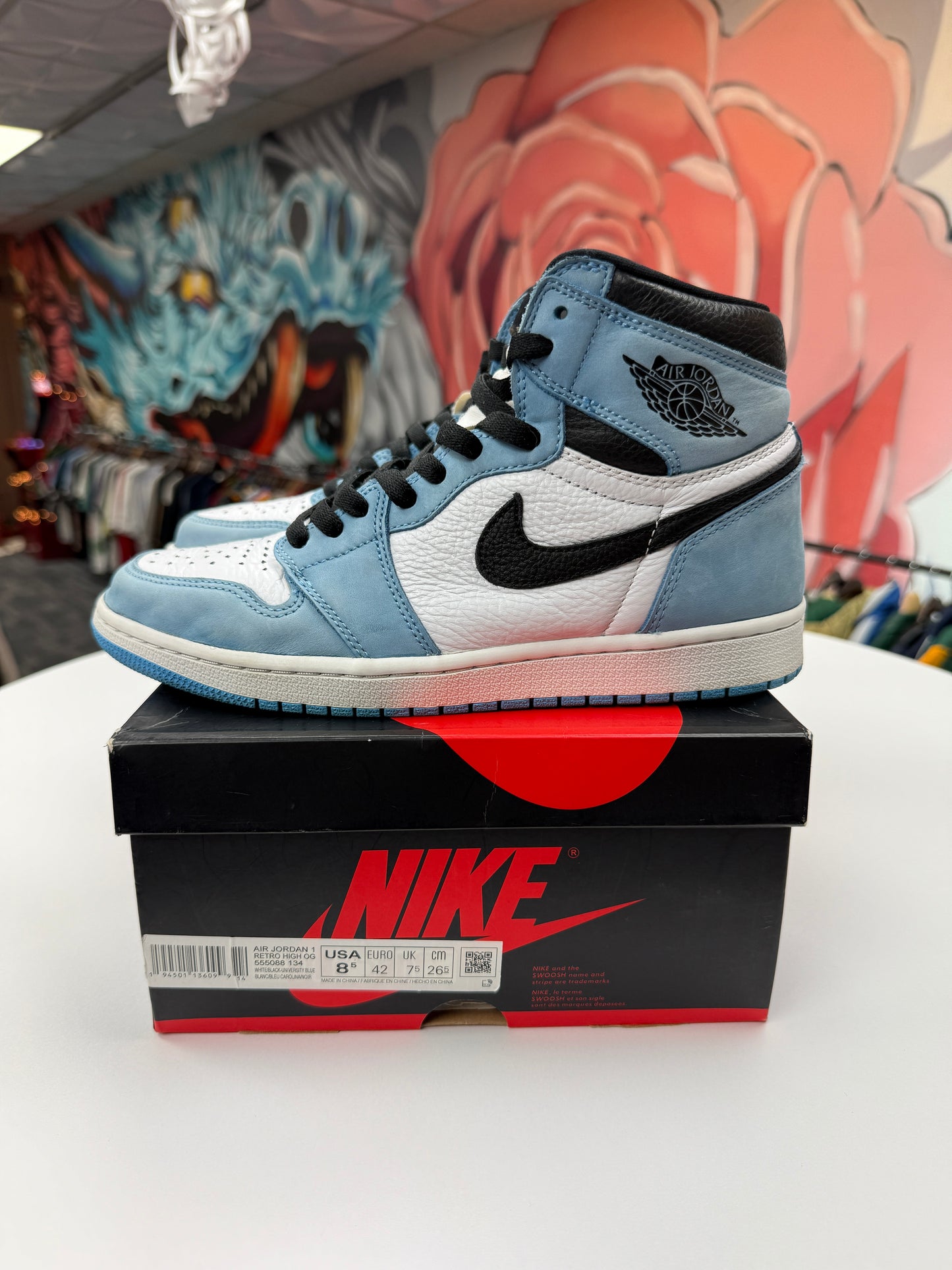 Preowned University Blue Jordan 1