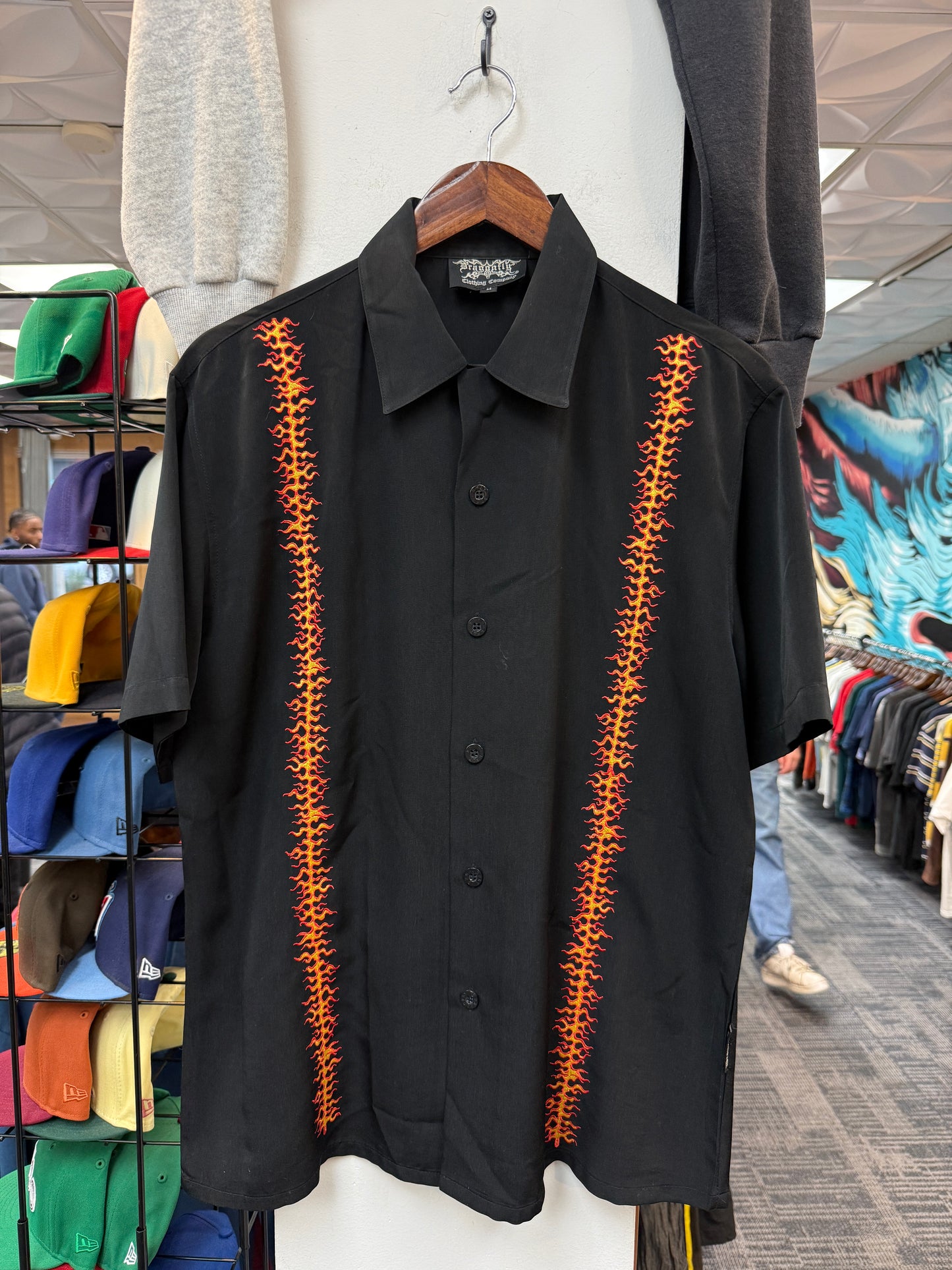 Vintage Flame Button Up