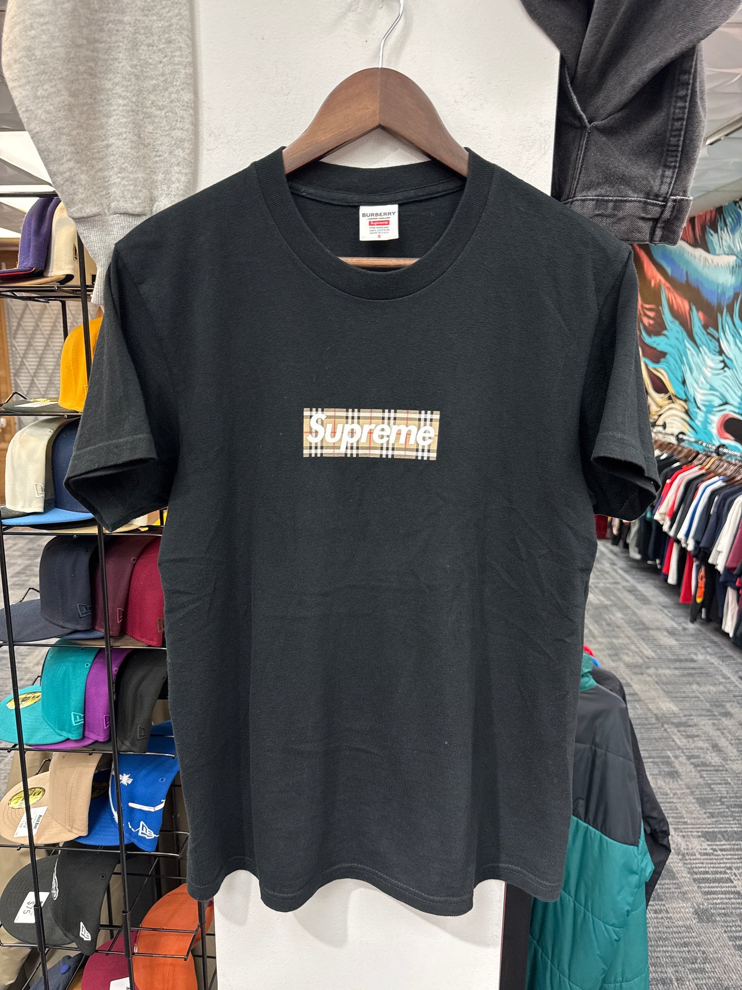 Supreme x Burberry Box Logo Tee