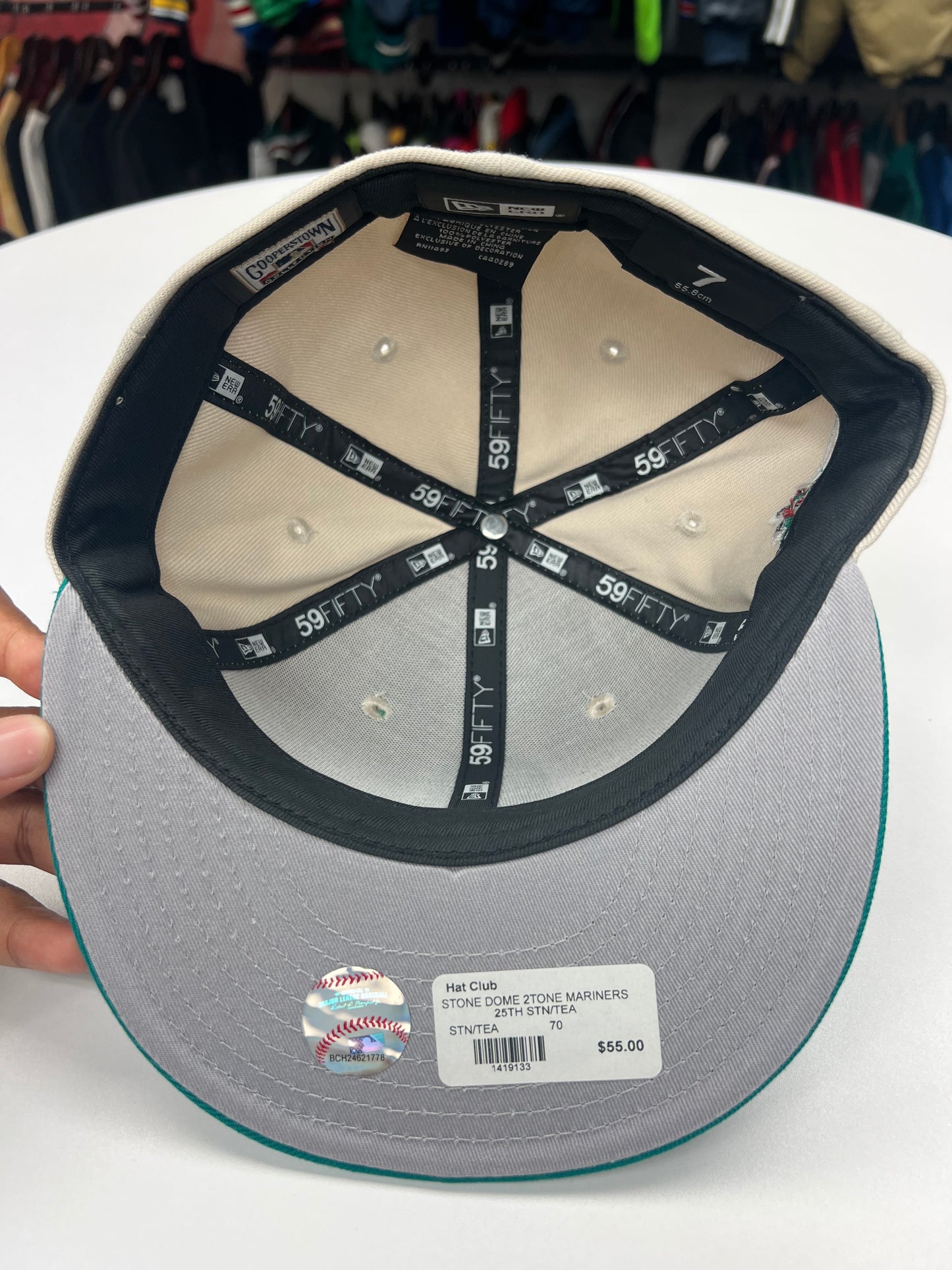 Mariners Grey and Aqua 25th Anniversary Fitted