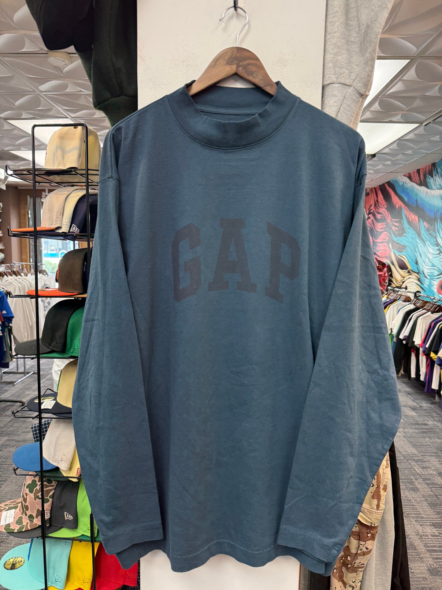 Yeezy x Gap x Balenciaga Blue L/S Tee