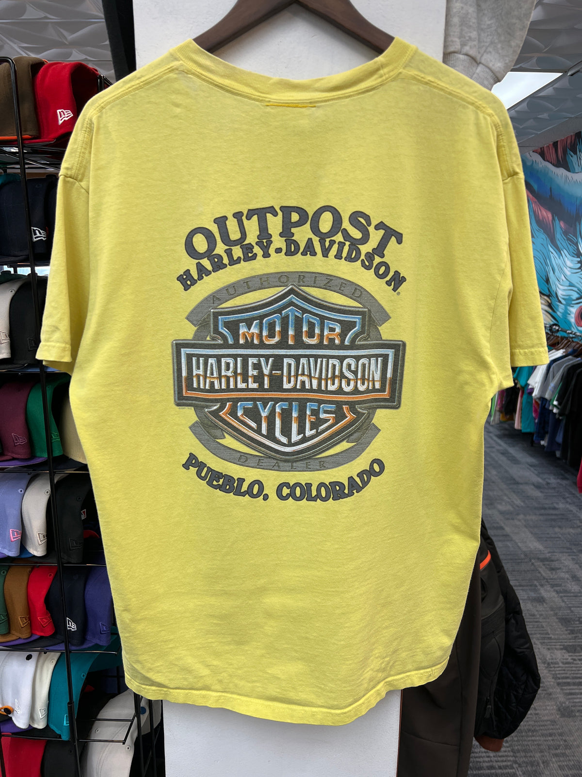 Vintage 2000s Harley Davidson Tribal Winged Gear Tee