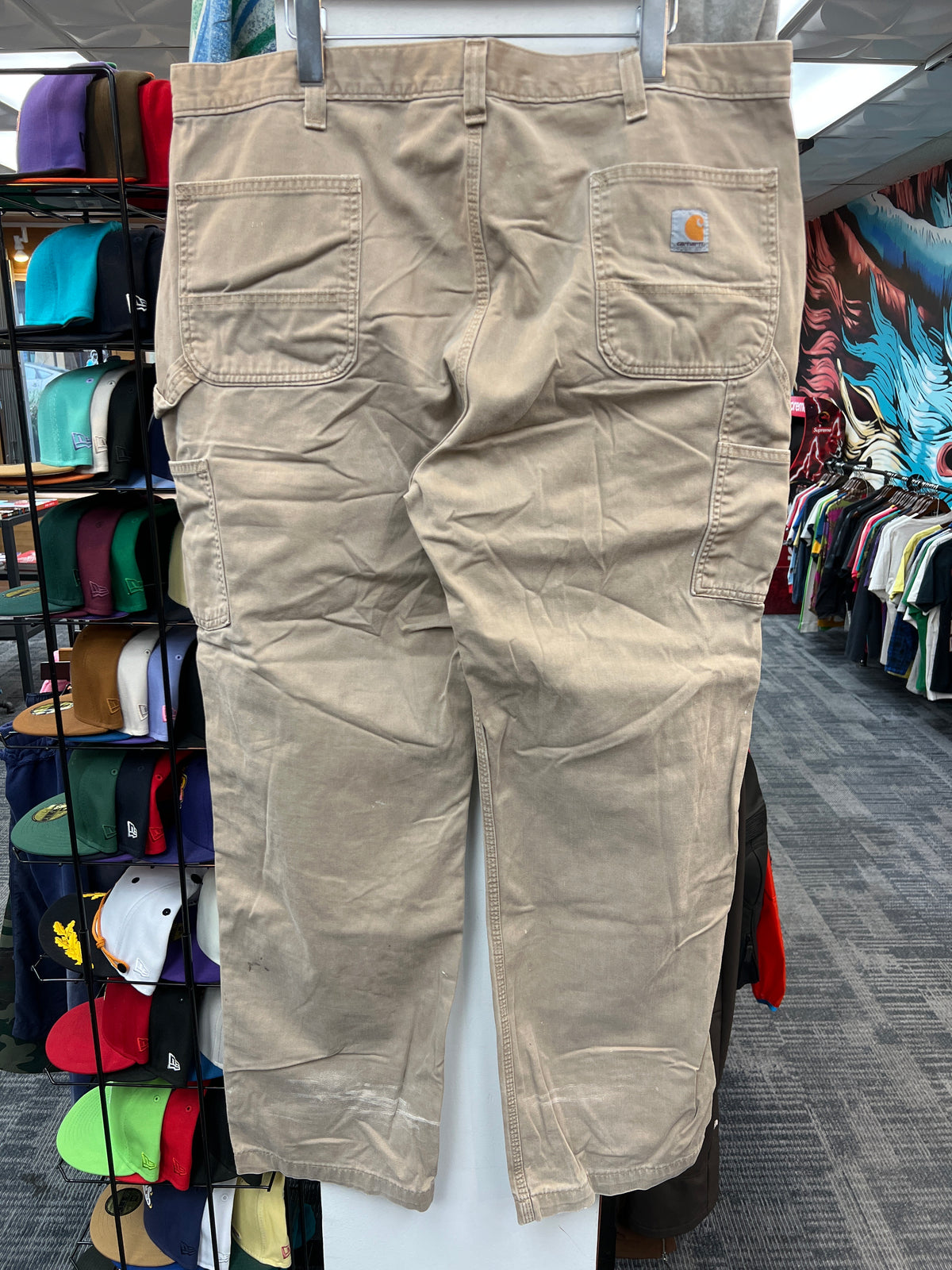 Carhartt Paint Splatter Khaki Carpenter Pants
