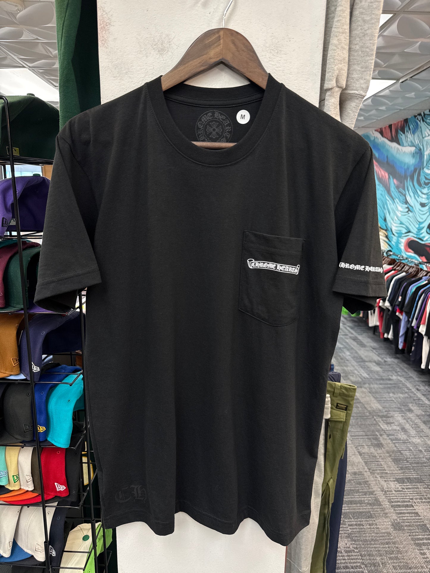 New Chrome Hearts Scroll Pocket Tee