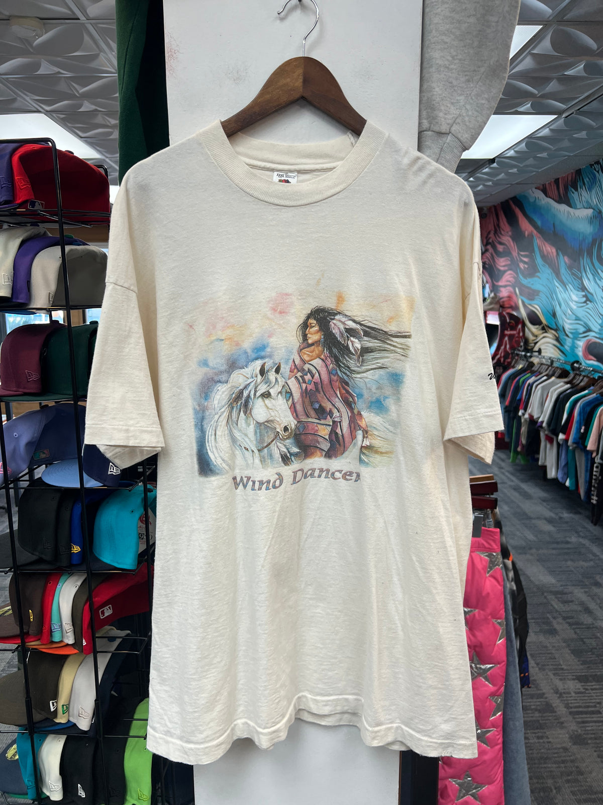 Vintage Fruit of the Loom Jan Taylor Wind Dancer Graphic Tee