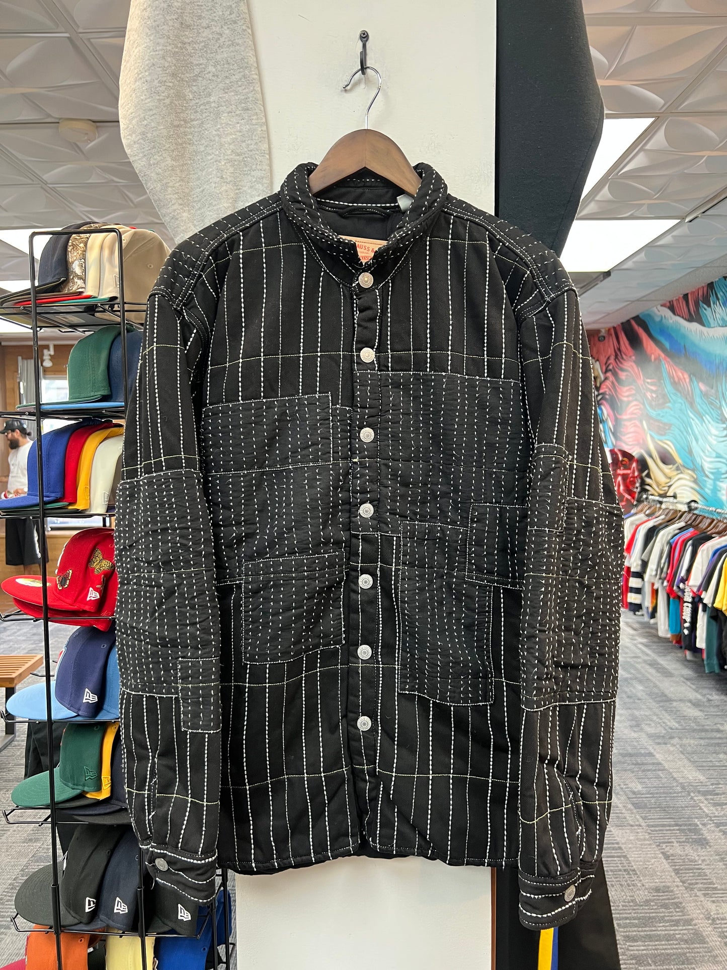 Denim Tears x Levi’s Peace Patchwork Puffer Coat