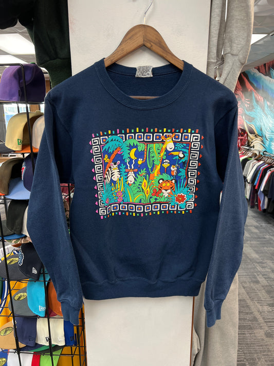 Vintage BJ Hamer Jungle Graphic Crewneck