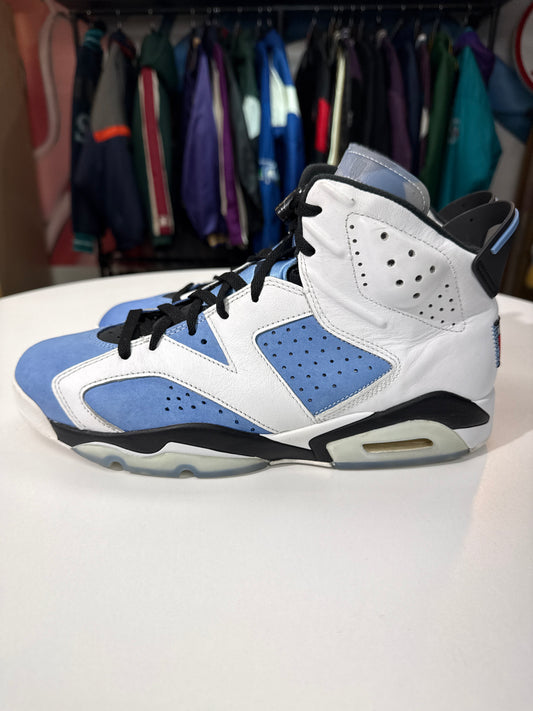 Preowned Jordan 6 UNC White
