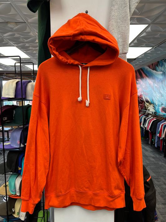 Acne Studios Orange Face Patch Hoodie