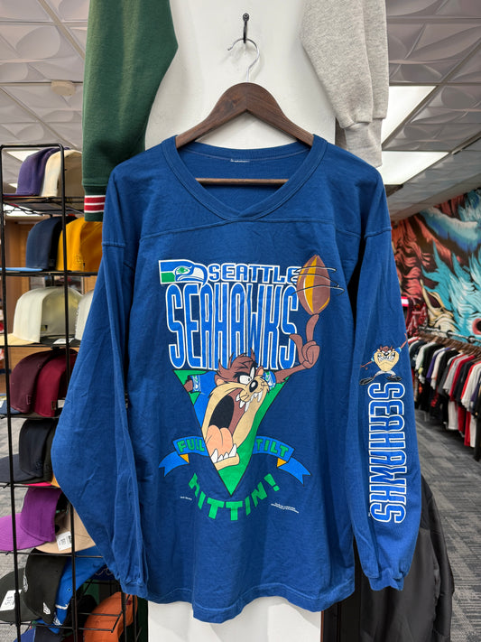 Vintage Seahawks Taz L/S Tee