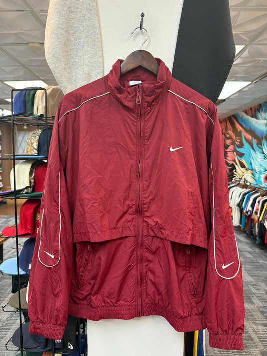 Nike Burgundy Windbreaker Jacket