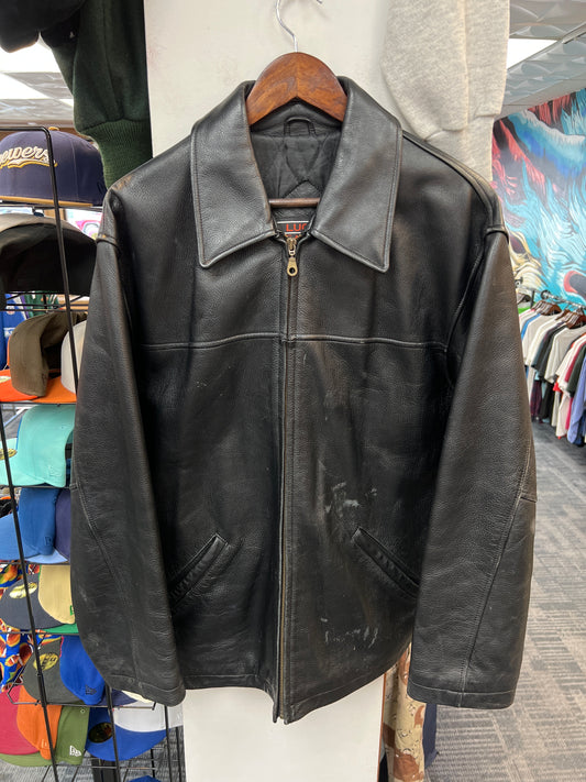 Vintage Full Zip Leather Jacket