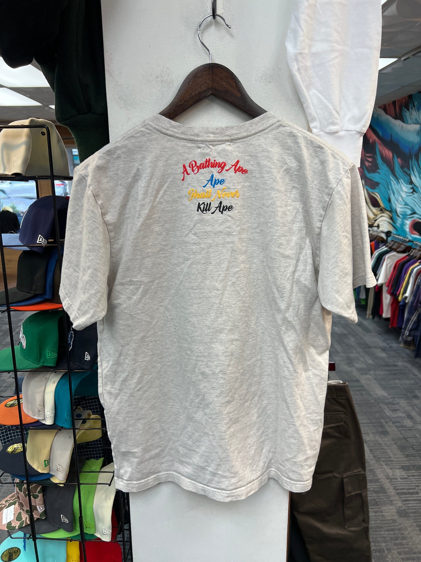 Bape Colors College Tee Grey