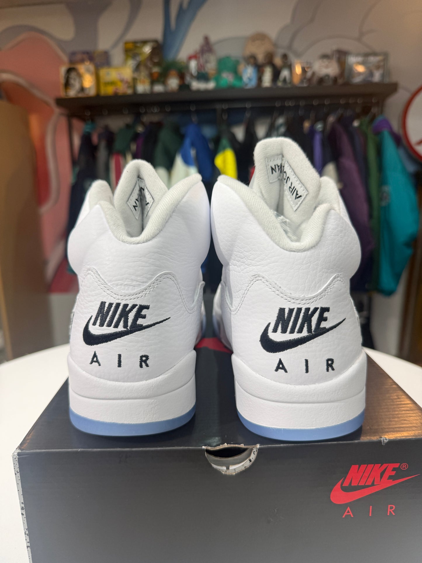 New White Metallic Jordan 5