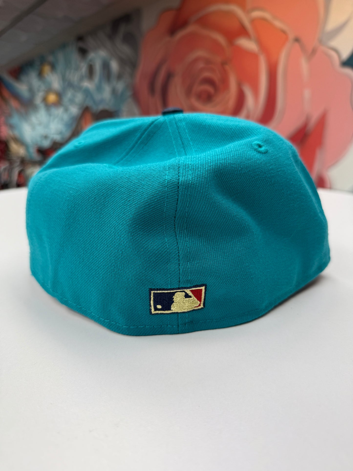 Atlanta Braves Teal Fitted Hat 7 7/8
