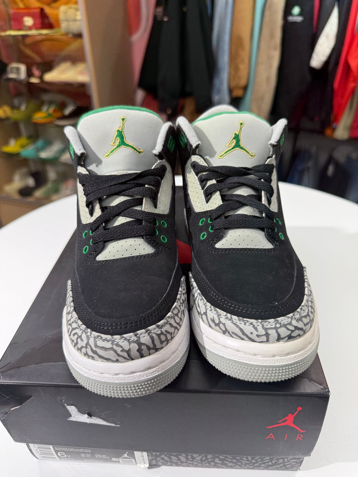 Preowned Pine Green Jordan 3