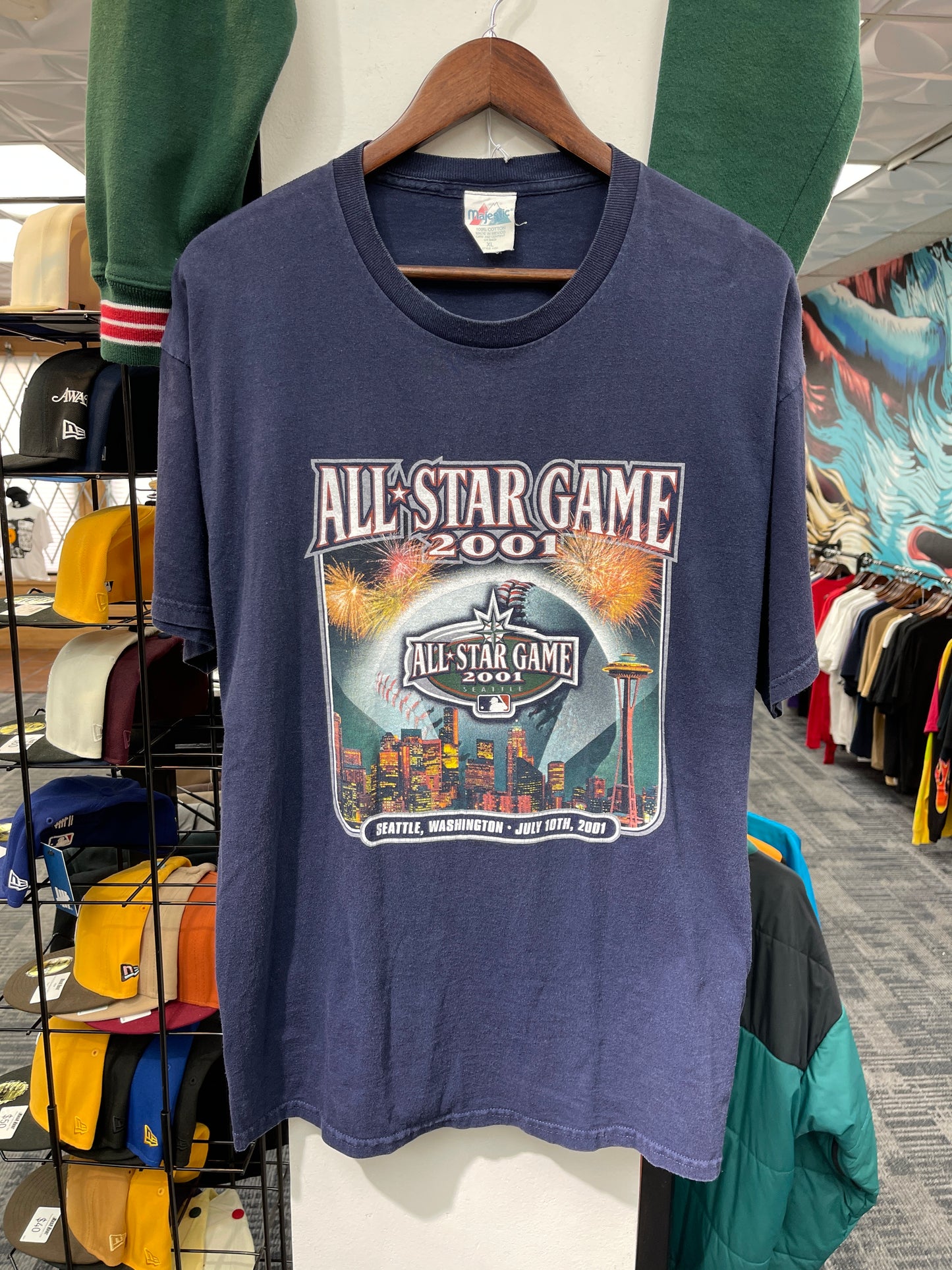 2001 Mariners All Star game tee