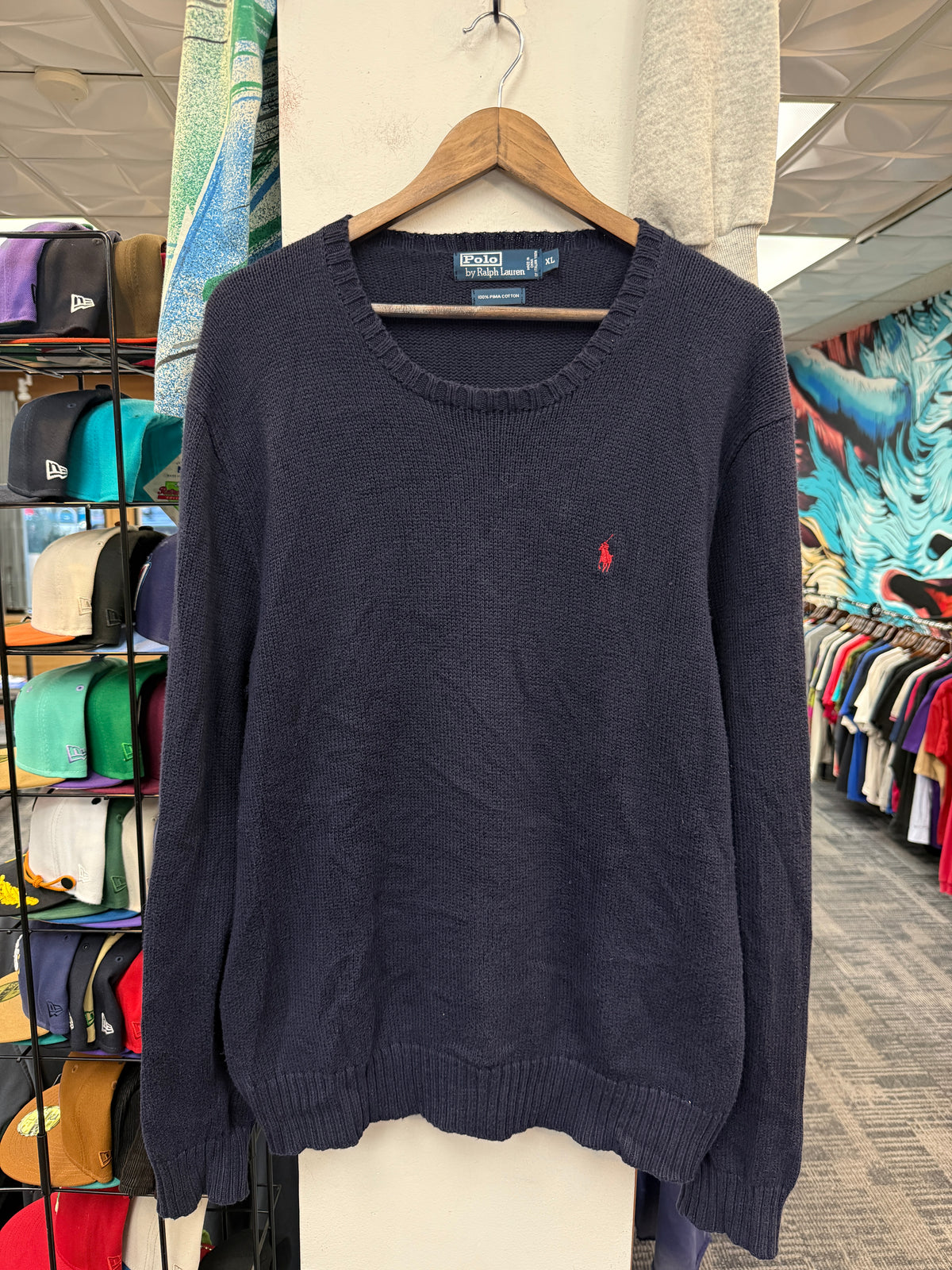 Vintage Polo Ralph Lauren Navy Sweater