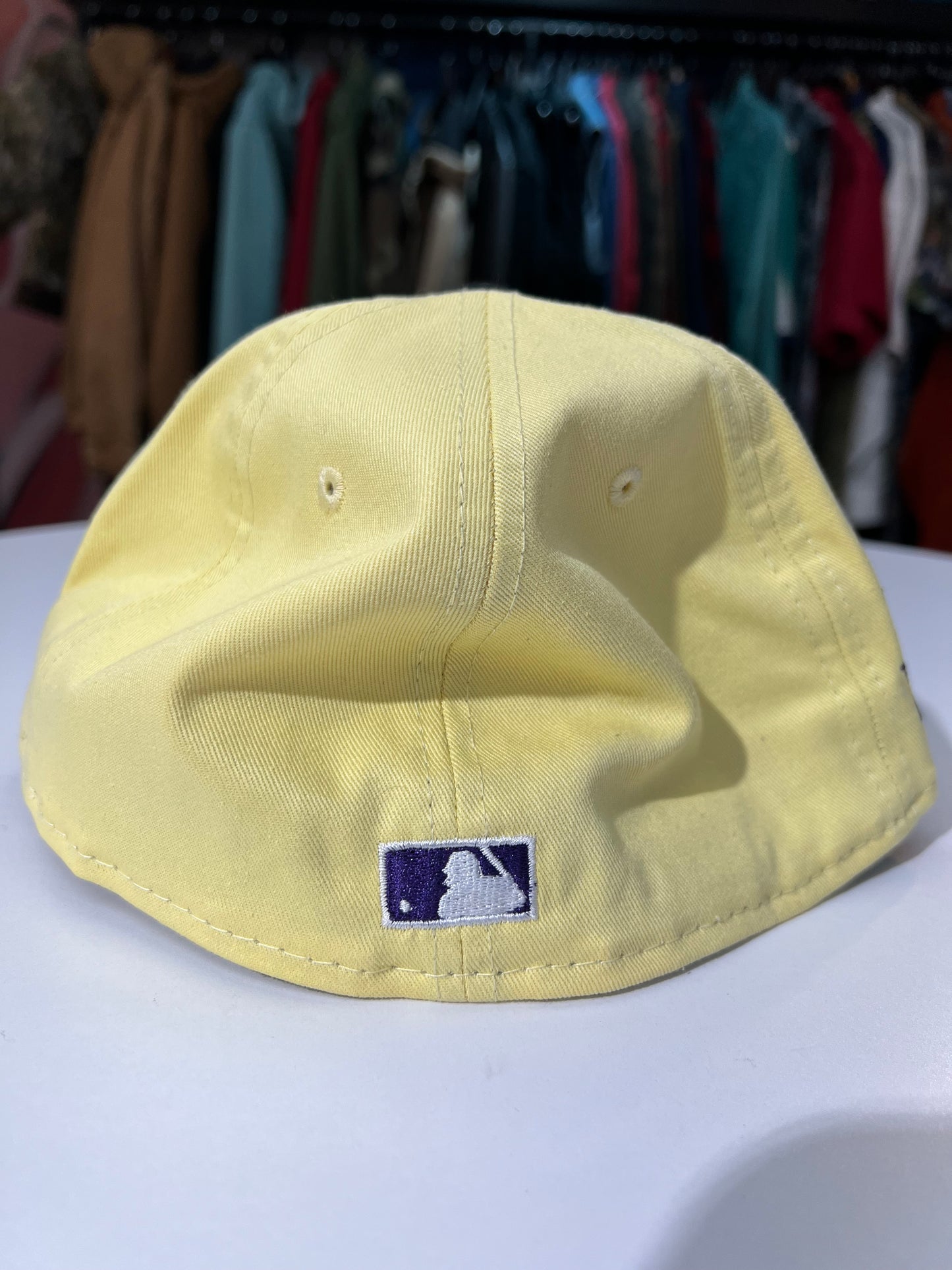 Mariners Yellow/Purple Side Patch Fitted Cap
