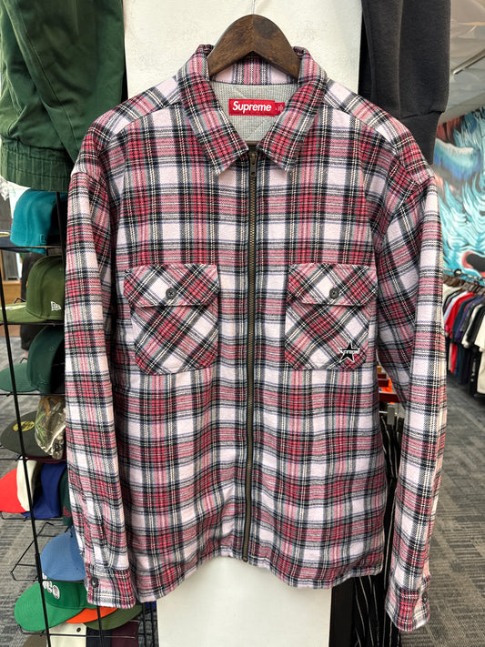 Supreme Thermal Lined Zip Up Flannel